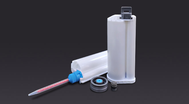 50ml two component dispensing syringe 10:1 acrylic syringe